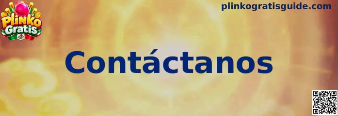 Página de contacto de Plinko Gratis