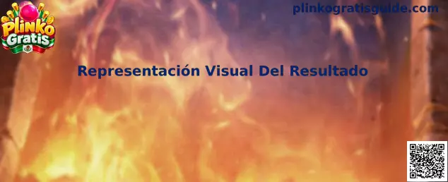 Representación visual del resultado en Plinko Gratis