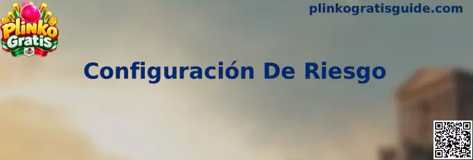 Ejemplo visual de la configuración de riesgo en un tablero de Plinko Gratis