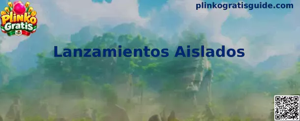 Ejemplo visual de Lanzamientos Aislados en Plinko Gratis